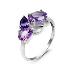 Кольцо из серебра аметист, Марте