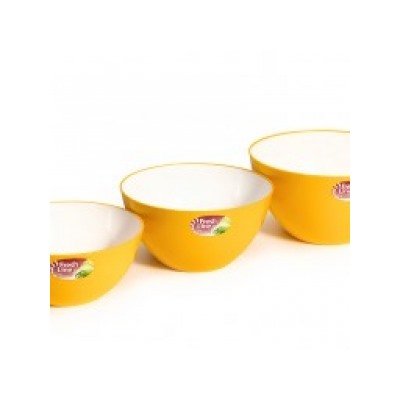 Миска 1,5л  двухцветная Fresh Line d180 желт МП