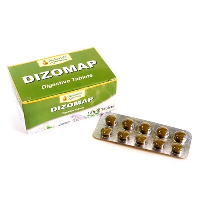 DIZOMAP Maharishi Ayurveda (ДИЗОМАП, препарат для стимуляции пищеварения, Махариши Аюрведа), 100 таб.