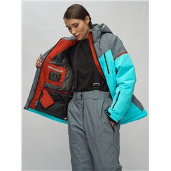 Горнолыжный костюм женский бирюзового цвета 02272-2Br