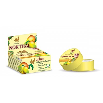 Nokthai Herbal Toothpaste MANGO (Растительная зубная паста С МАНГО), шайба, 25 г. - НАРУШЕНА МЕМБРАНА