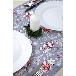 Дорожка на стол из рогожки 145x45 Happy Fox Home