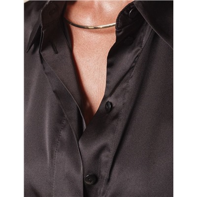 Блузка из сатина с эластаном