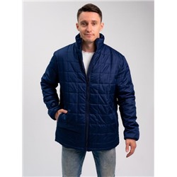Куртка с воротником синий