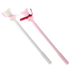 Ручка гелевая «Мишка с шарфом»