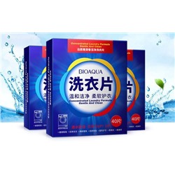 Пластины "BIOAQUA"  для стирки 40 пластин в упаковке