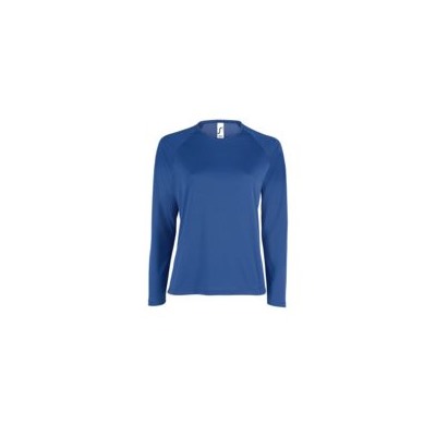 Футболка с длинным рукавом Sporty LSL Women, ярко-синяя