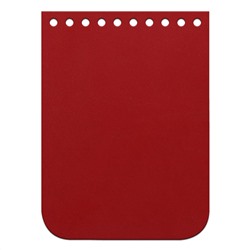 Кожа - Крышка-клапан мини 11 х 15 см. Red hot