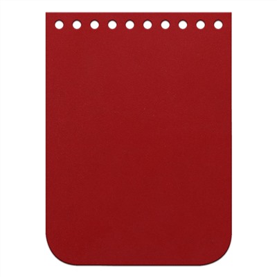Кожа - Крышка-клапан мини 11 х 15 см. Red hot