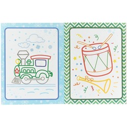 Новогодняя сказка. Книжка-раскраска (-30217-0)