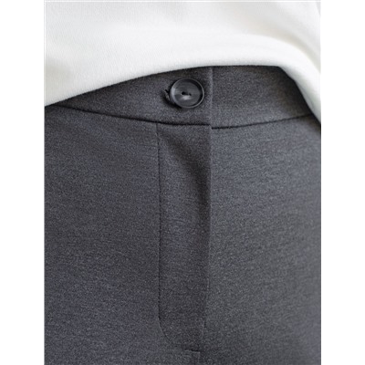 Прямые брюки из джерси на резинке сзади