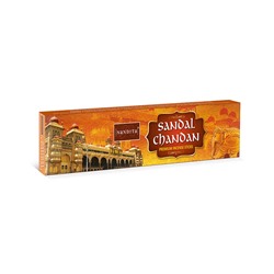 SANDAL CHANDAN Premium Incense Sticks, Nandita (САНДАЛ ЧАНДАН премиум благовония палочки, Нандита), 15 г.