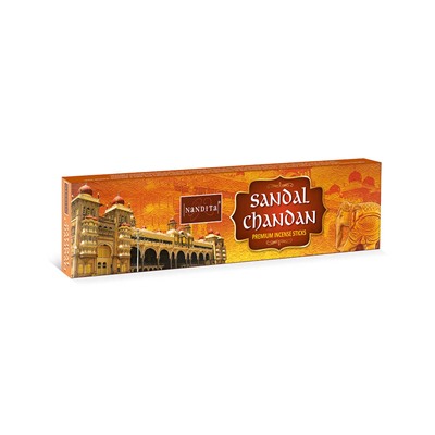 SANDAL CHANDAN Premium Incense Sticks, Nandita (САНДАЛ ЧАНДАН премиум благовония палочки, Нандита), 15 г.