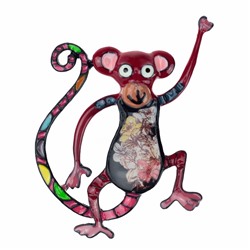 Брошь «Glam monkey» эмаль