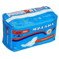 МИЛАНА Прокладки гиг.  Люкс драй+гель (4 кап.) 10шт.   105