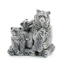 Фигурка из мрамолита "Медведица с медвижатами 2" 87*60*83мм