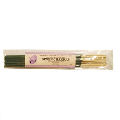 SEVEN CHAKRAS Ramakrishna's Natural Handmade Incense Sticks (СЕМЬ ЧАКР натуральные благовония ручной работы, Рамакришна), 20 г.