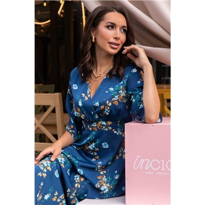 Платье Летнее вдохновение (джинс) П14145-1М