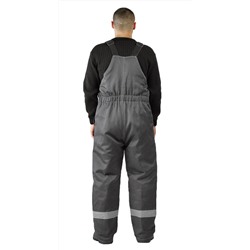 Костюм зимний "ВЬЮГА" куртка/полукомб. цвет: т.серый/красный