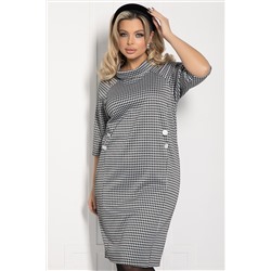 Платье Конфетти (черно-белое) П12688-18