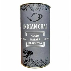 Indian Chai ASSAM MASALA BLACK TEA, Bharat Bazaar (АССАМ Масала, ЧЕРНЫЙ ЧАЙ, Бхарат Базаар), банка 100 г.
