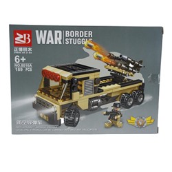 Конструктор War Border Stuggle Катюша 189дет. 26*19см / коробка 8016А