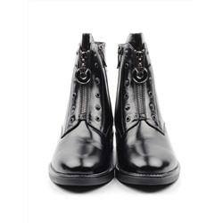 XH-FT285-906-3M BLACK Ботинки женские (натуральная кожа, натуральный мех) размер 34