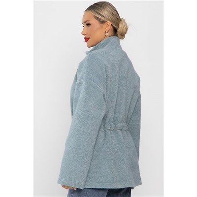 Пальто Альпака (серо-голубое) Б14138-7М