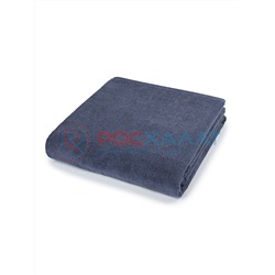 Махровое полотенце без бордюра серое ПМ-84