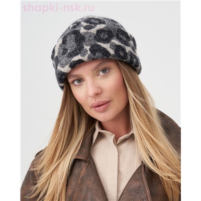Алиса экомех ягуар трикотаж флис Шапка флис (56-58)