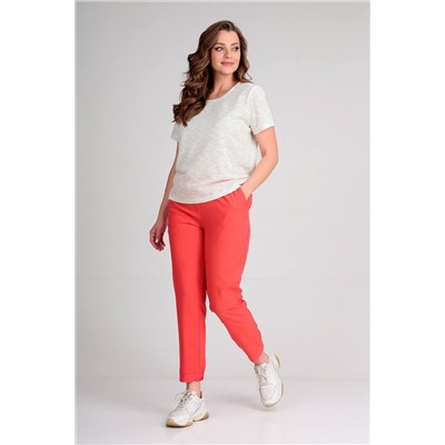 Liona Style 755 яркий_коралл, Брюки,  Жакет,  Майка