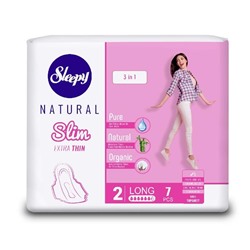 SLEEPY NATURAL Прокладки гигиен. Slim Ультра тонкие Супер Long 6к. 7шт (Турция) АКЦИЯ! СКИДКА 15%