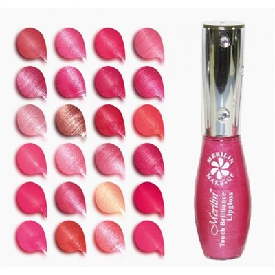 Блеск д/губ Brilliance touch 9мл (выпис.по 6шт.) S4624 MIX C Merilin АКЦИЯ! СКИДКА 10%