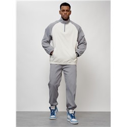 Спортивный костюм мужской модный серого цвета 35021Sr