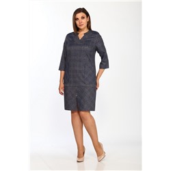 Lady Style Classic 1465 синий_клетка, Платье