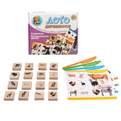 Деревянное лото «Домашние и дикие животные»