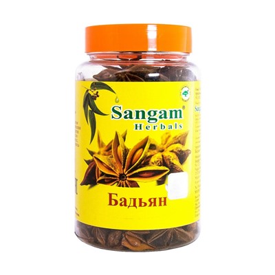 БАДЬЯН, Sangam Herbals, баночка, 45 г. - СРОК ГОДНОСТИ ДО 31 ИЮЛЯ 2025 ГОДА