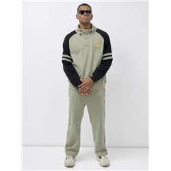 Спортивный костюм мужской демисезонный на флисе светло-зеленого цвета 322ZS