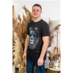 Футболка (принт Лев) 3-318г
