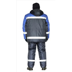 Костюм зимний "Скандин-СОП" куртка/полукомб. цвет: т.синий/василек