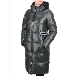 2193 DARK GREEN Куртка зимняя женская AIKESDFRS (200 гр. холлофайбера) размер  M - 44 российский