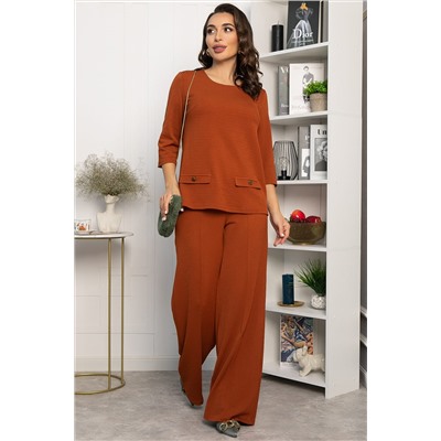 Костюм трикотажный Альберта (терракотовый) К14385-10М