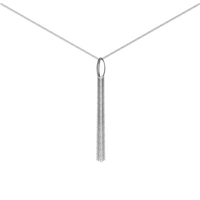Колье из серебра без вставки, Л-26374
