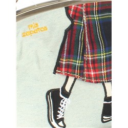 Сумка женская иск/кожа+текстиль ZPT-MC 8-6376,  1отд,  1внут,  1внеш карм,  плечевой ремень,  серый/черный 252247