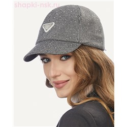 Твид стразы треугольник стразы Бейсболка женская (56-58)