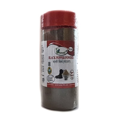 BLACK PEPPER POWDER, Karmeshu (ЧЁРНЫЙ ПЕРЕЦ МОЛОТЫЙ, Кармешу), баночка с дозатором, 50 г. - СРОК ГОДНОСТИ ДО 30 ИЮНЯ 2025 ГОДА