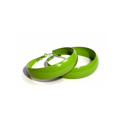 Серьги-кольца PR1032 зеленый