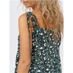 Сарафан женский Текс-Плюс, цвет зеленый белый