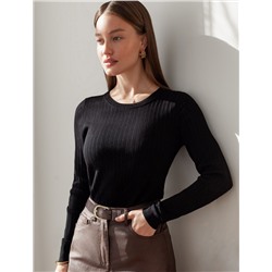 Джемпер тонкой вязки из вискозы с нейлоном