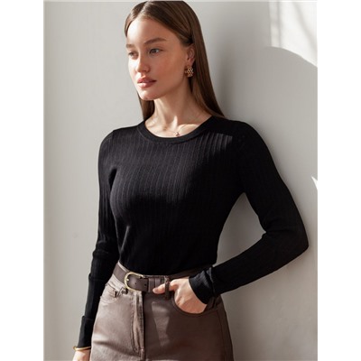 Джемпер тонкой вязки из вискозы с нейлоном